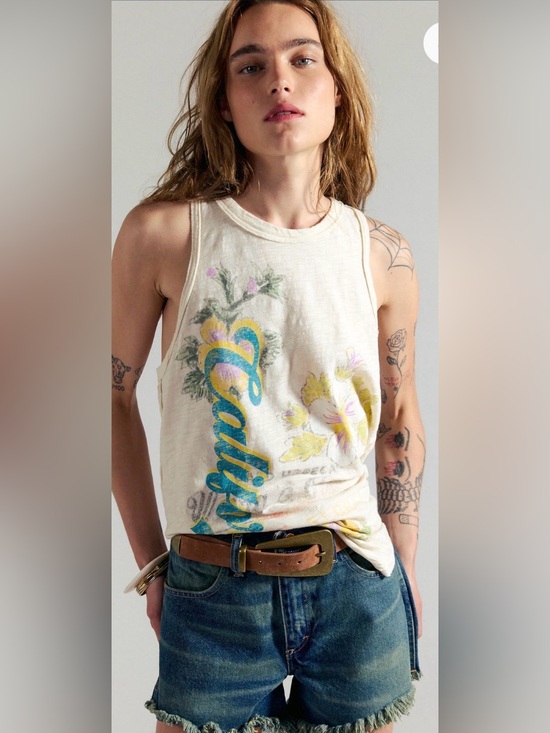 Free People Tops - Free People We The Free Rosie Graphic Tank. NWT. Tofu